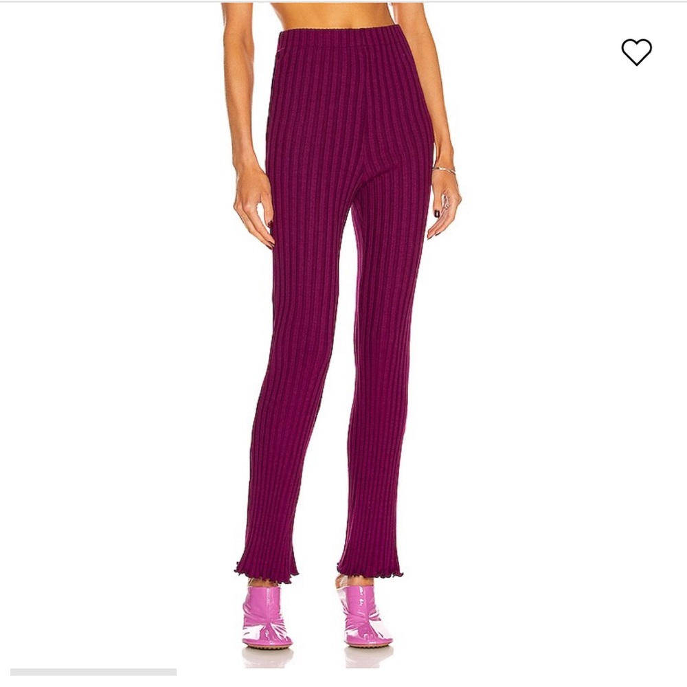 COPY - Simon Miller Rib Cyrene Straight leg Pants. Color Purple Size M.
